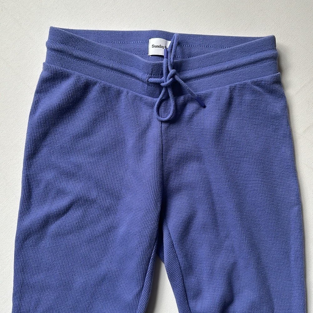 Sunday Best Aritzia Bany Waffle Jogger in lavender blue women’s XS